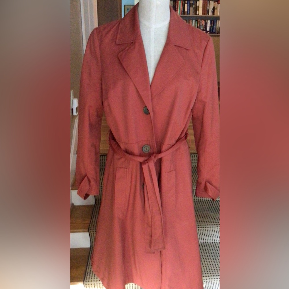 Vintage J. Jill orange trench coat